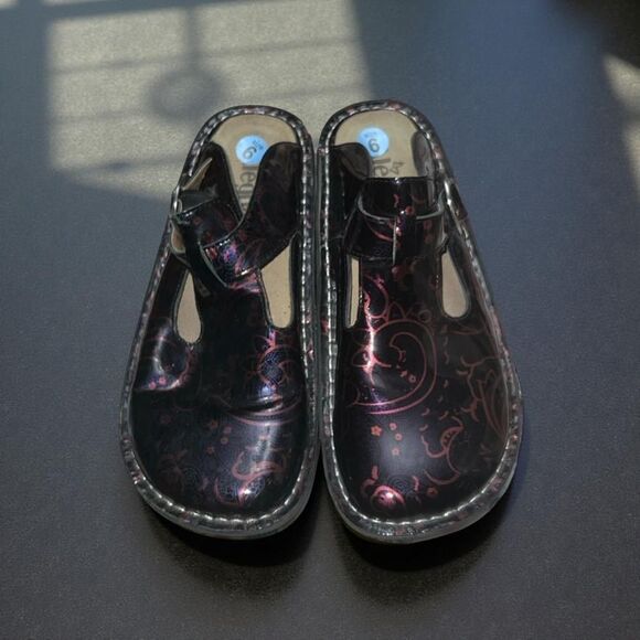 NWOB Alegria Donna Electric Paisley Mary Jane Clogs Size 9 - Picture 1 of 8
